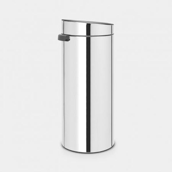 Brabantia Touch Bin afvalemmer 30 liter met kunststof binnenemmer Brilliant Steel