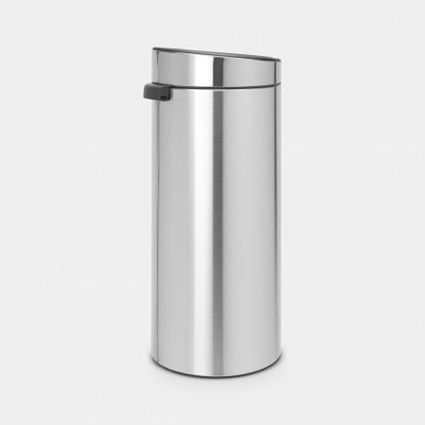 Brabantia Touch Bin afvalemmer 30 liter met kunststof binnenemmer Matt Steel