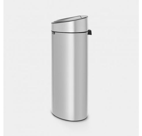 Touch Bin afvalemmer 40 liter met kunststof binnenemmer Metallic Grey  Brabantia