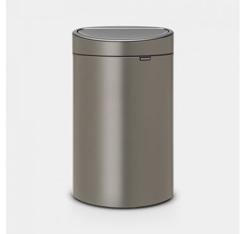 Touch Bin afvalemmer 40 liter met kunststof binnenemmer Platinum  Brabantia