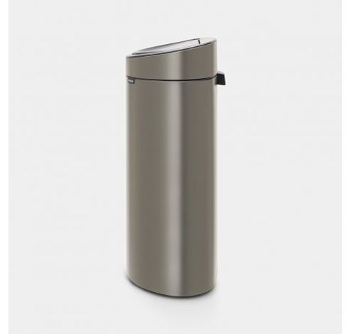 Touch Bin poubelle 40 litres avec seau intérieur synthétique Platinum  Brabantia