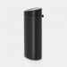 Brabantia Touch Bin afvalemmer 40 liter Matt Black