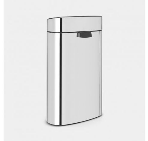 Touch Bin poubelle 40 litres avec seau intérieur synthétique Brilliant Steel  Brabantia