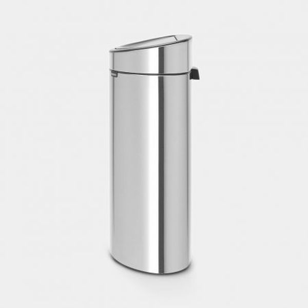 Brabantia Touch Bin afvalemmer 40 liter met kunststof binnenemmer Matt Steel Fingerprint Proof