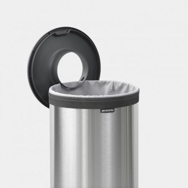 Brabantia Wasbox 35 liter Matt Steel / Dark Grey kunststof deksel