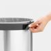 Brabantia Wasbox 35 liter Matt Steel / Dark Grey kunststof deksel