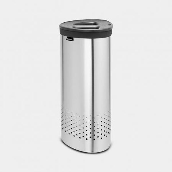 Brabantia Wasbox 55 liter Matt Steel / Dark Grey kunststof deksel