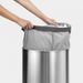 Brabantia Wasbox 55 liter Matt Steel / Dark Grey kunststof deksel