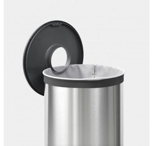 Corbeille à linge 60 litres Matt Steel / Dark Grey couvercle synthétique  Brabantia