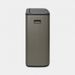 Brabantia Bo Touch Bin afvalemmer 60 liter met kunststof binnenemmer Platinum