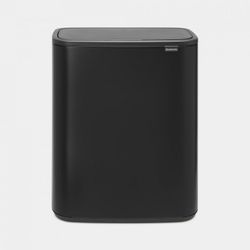 Brabantia Bo Touch Bin afvalemmer 60 liter met kunststof binnenemmer Matt Black