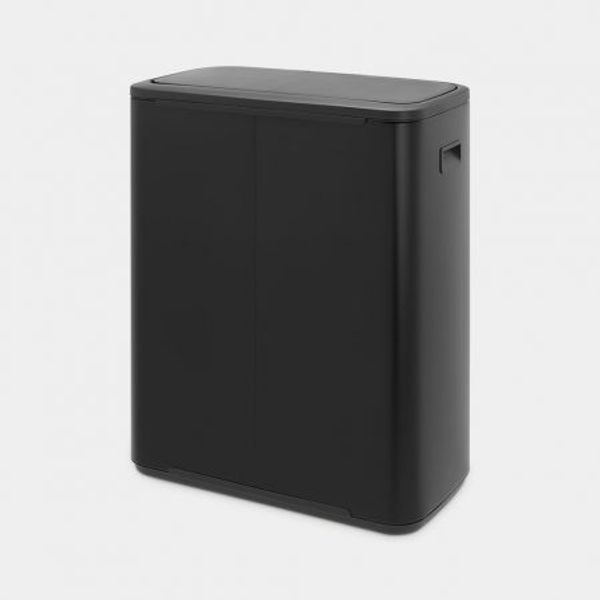 Brabantia Bo Touch Bin afvalemmer 60 liter met kunststof binnenemmer Matt Black