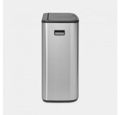 Bo Touch Bin poubelle 60 litres avec seau intérieur synthétique Matt Steel Fingerprint Proof  Brabantia