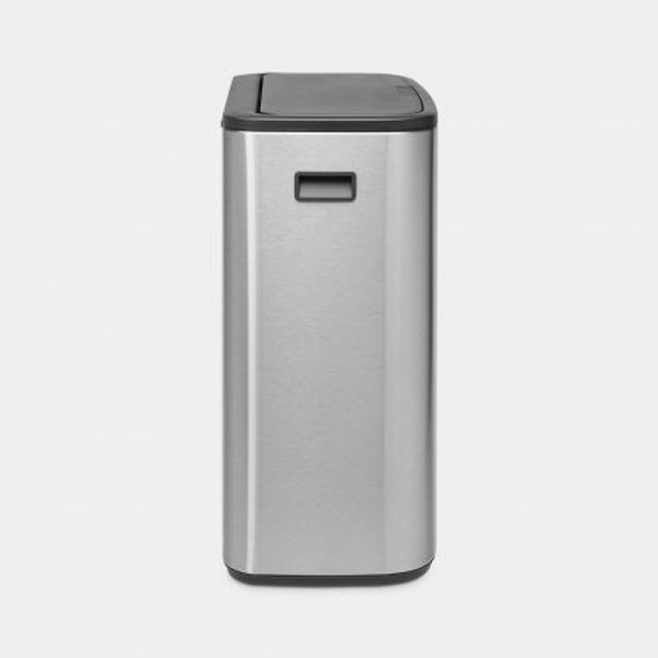 Brabantia Bo Touch Bin afvalemmer 60 liter met kunststof binnenemmer Matt Steel Fingerprint Proof