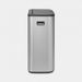 Brabantia Bo Touch Bin afvalemmer 60 liter met kunststof binnenemmer Matt Steel Fingerprint Proof