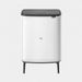 Brabantia Bo Touch Bin Hi afvalemmer 60 liter met kunststof binnenemmer White