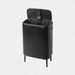 Brabantia Bo Touch Bin Hi afvalemmer 2 x 30 liter met 2 kunststof binnenemmers Matt Black