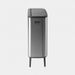 Brabantia Bo Touch Bin Hi afvalemmer 2 x 30 liter met 2 kunststof binnenemmers Matt Steel Fingerprint Proof