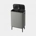 Brabantia Bo Touch Bin Hi afvalemmer 2 x 30 liter Mineral Concrete Grey