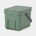 Brabantia Sort & Go afvalemmer 6 liter Fir Green