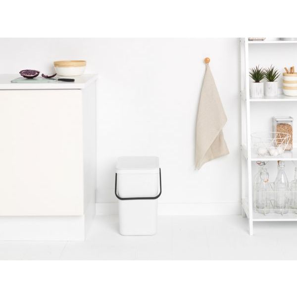 Brabantia Sort & Go afvalemmer 25 liter White