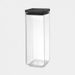 Brabantia Tasty+ voorraadbus stapelbaar 2,5L - Dark Grey