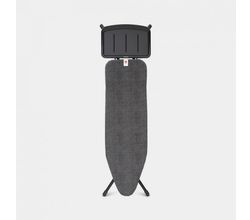 Strijkplank B 124x38cm met solide stoomunithouder Black 25 - Denim Black Brabantia