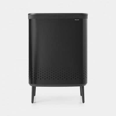 Bo Hi wasbox 2x 45 liter Matt Black  Brabantia