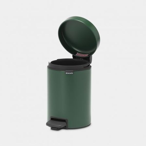 Brabantia newIcon pedaalemmer 3 liter met kunststof binnenemmer Pine Green