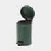 Brabantia newIcon pedaalemmer 3 liter met kunststof binnenemmer Pine Green