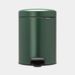 Brabantia newIcon pedaalemmer 5 liter met kunststof binnenemmer Pine Green