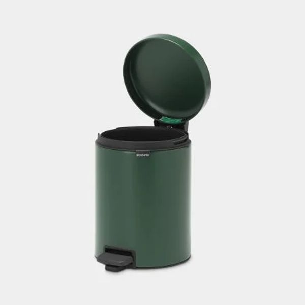 Brabantia newIcon pedaalemmer 5 liter met kunststof binnenemmer Pine Green