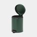 Brabantia newIcon pedaalemmer 5 liter met kunststof binnenemmer Pine Green