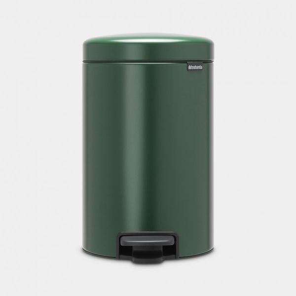 Brabantia newIcon pedaalemmer 12 liter met kunststof binnenemmer Pine Green