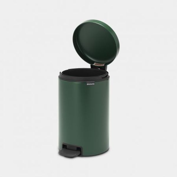 Brabantia newIcon pedaalemmer 12 liter met kunststof binnenemmer Pine Green