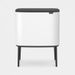 Brabantia Bo Touch Bin afvalemmer 36 liter met kunststof binnenemmer White