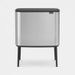 Brabantia Bo Touch Bin afvalemmer 36 liter met kunststof binnenemmer Matt Steel Fingerprint Proof