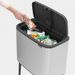 Brabantia Bo Touch Bin afvalemmer 36 liter met kunststof binnenemmer Matt Steel Fingerprint Proof