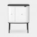 Brabantia Bo Touch Bin afvalemmer 11 + 23 liter met 2 kunststof binnenemmers White