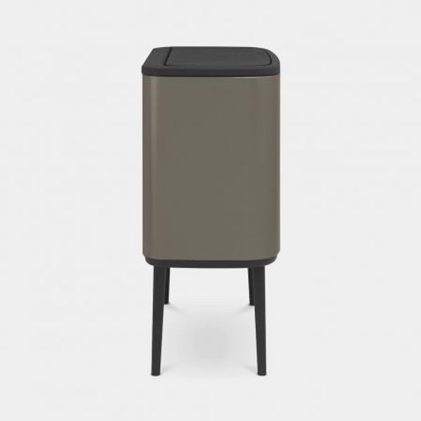 Brabantia Bo Touch Bin afvalemmer 3 x 11 liter met 3 kunststof binnenemmers Platinum