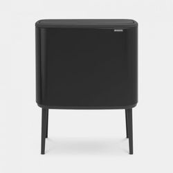 Brabantia Bo Touch Bin afvalemmer 3 x 11 liter met 3 kunststof binnenemmers Matt Black