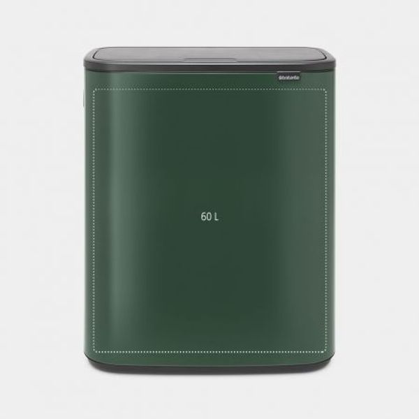 Brabantia Bo Touch Bin afvalemmer 60 liter met kunststof binnenemmer Pine Green