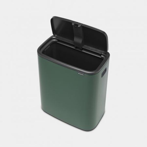 Brabantia Bo Touch Bin afvalemmer 60 liter met kunststof binnenemmer Pine Green