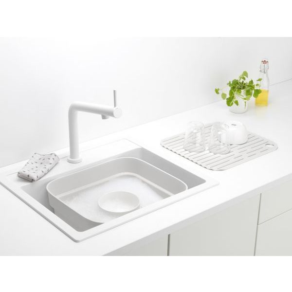 Brabantia Sink Side afwasbak met afdruipschaal Light Grey