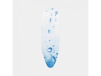 Strijkplankhoes B 124x38cm 2mm Schuim  Katoen - Ice Water