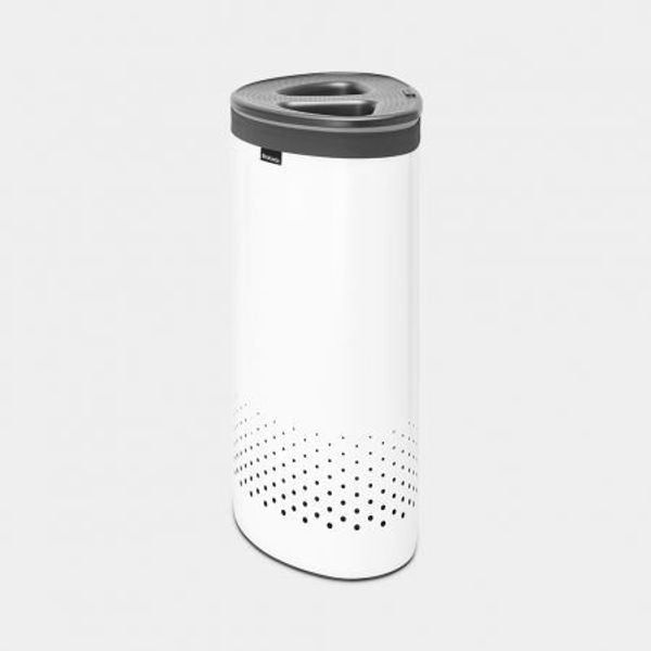 Brabantia Wasbox 55 liter White / Dark Grey kunststof deksel