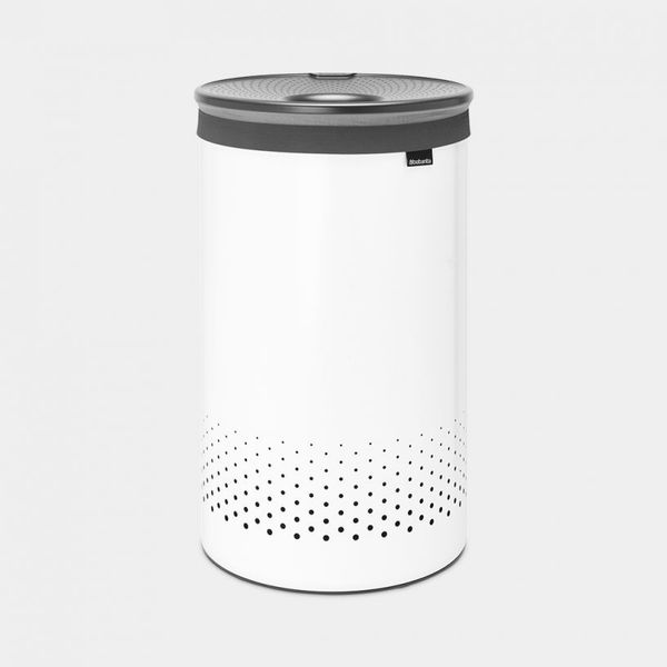 Brabantia Wasbox 60 liter White / Dark Grey kunststof deksel