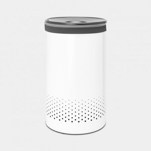 Brabantia Wasbox 60 liter White / Dark Grey kunststof deksel