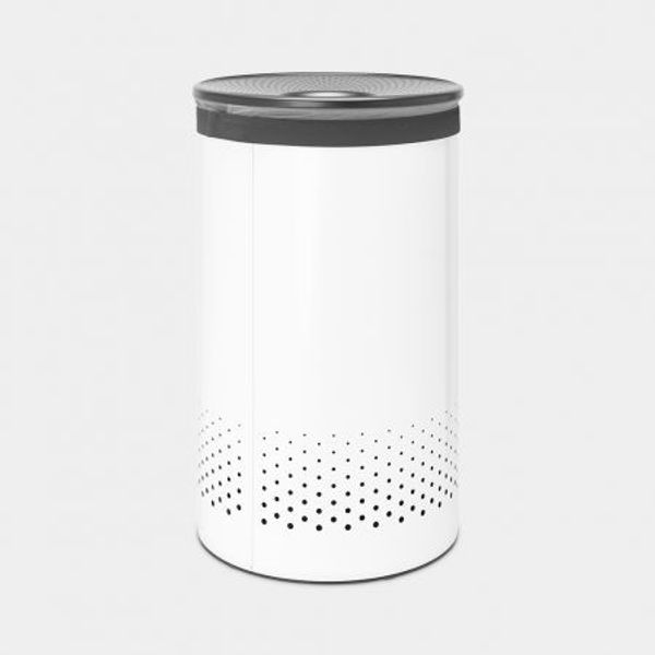 Brabantia Wasbox 60 liter White / Dark Grey kunststof deksel