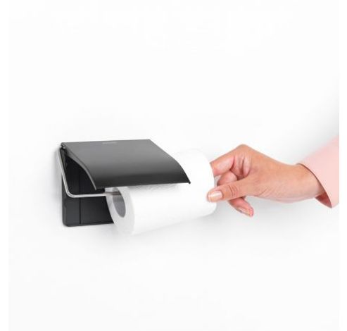 ReNew porte-rouleau papier toilette Matt Black  Brabantia